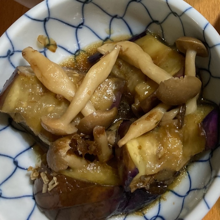 なすとしめじの煮浸し